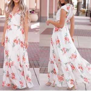 Long floral maxi dress